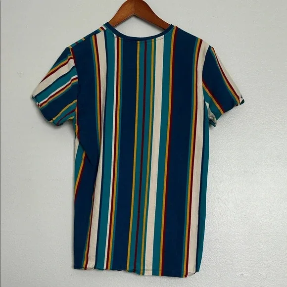 Vintage Colorful Striped Short Sleeve Tee - Picture 4 of 6